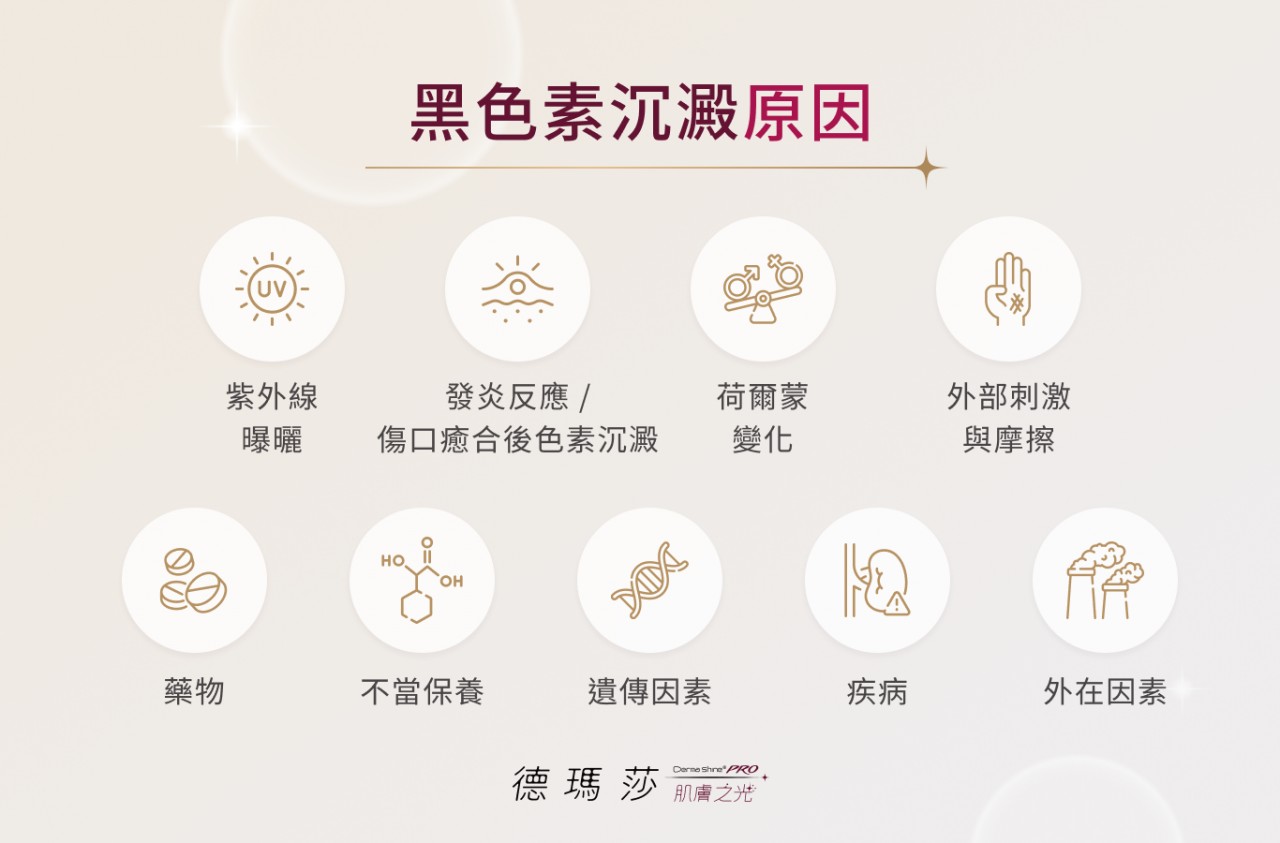 黑色素沉澱原因